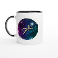 Spaceman White 11oz Ceramic Mug with Colour Inside ceramic black Colour 11oz Mug Globally Fulfilled Space