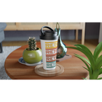 Retro - White 15oz Stainless Steel Travel Mug Travel Mug Globally Fulfilled Retro