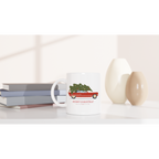 Christmas Car - White 11oz Ceramic Mug Christmas Mug Globally Fulfilled
