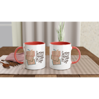 So Many Books, So Little Time - White 11oz Ceramic Mug with Colour Inside Colour 11oz Mug Globally Fulfilled Reading