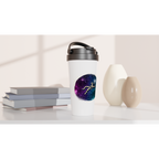 Spaceman - White 15oz Stainless Steel Travel Mug Travel Mug Globally Fulfilled Space