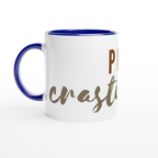 Procrastinator - White 11oz Ceramic Mug with Colour Inside ceramic blue Colour 11oz Mug Funny Globally Fulfilled