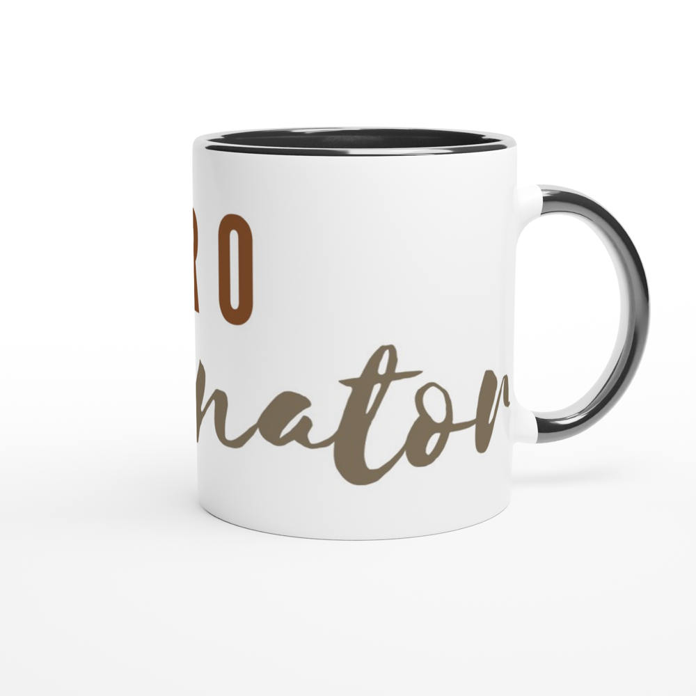 Procrastinator - White 11oz Ceramic Mug with Colour Inside Colour 11oz Mug Funny Globally Fulfilled