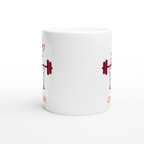 Gym Bunny - White 11oz Ceramic Mug White 11oz Mug animal Fitness Globally Fulfilled