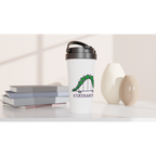 Statasaurus - White 15oz Stainless Steel Travel Mug Travel Mug animal Globally Fulfilled Maths Science