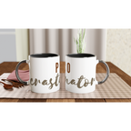 Procrastinator - White 11oz Ceramic Mug with Colour Inside Colour 11oz Mug Funny Globally Fulfilled