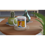 Everything Is Just Fine - White 11oz Ceramic Mug White 11oz Mug comic Globally Fulfilled Retro