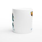 Astronaut Basketball - White 11oz Ceramic Mug White 11oz Mug Globally Fulfilled Space