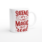 Science, It's Like Magic But Real - White 11oz Ceramic Mug White 11oz Mug Globally Fulfilled Science