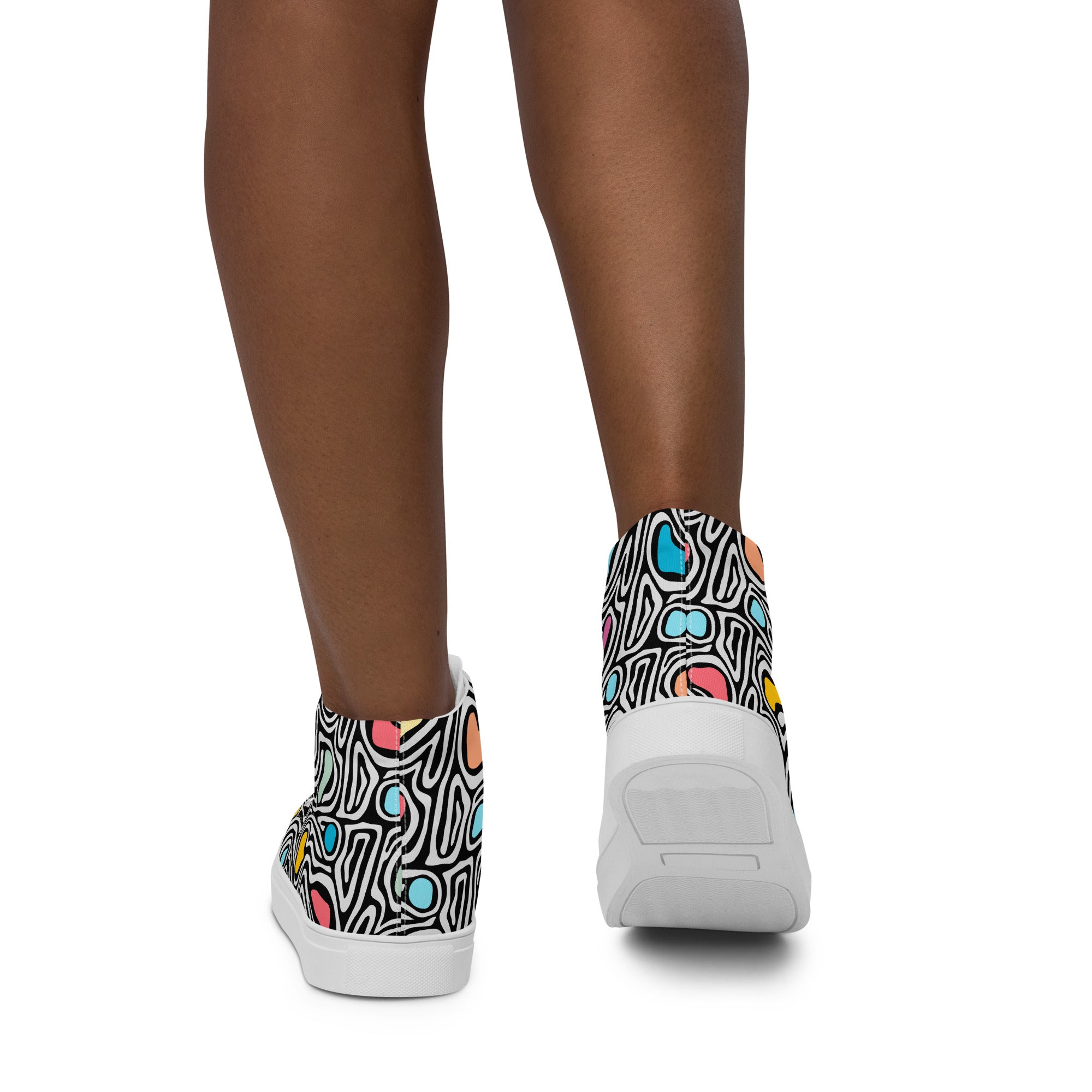 Trippy - Women’s high top canvas shoes Womens High Top Shoes Outside Australia Printed Offshore