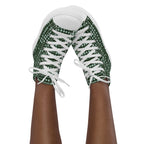 Go Green - Women’s high top canvas shoes Womens High Top Shoes Outside Australia Printed Offshore