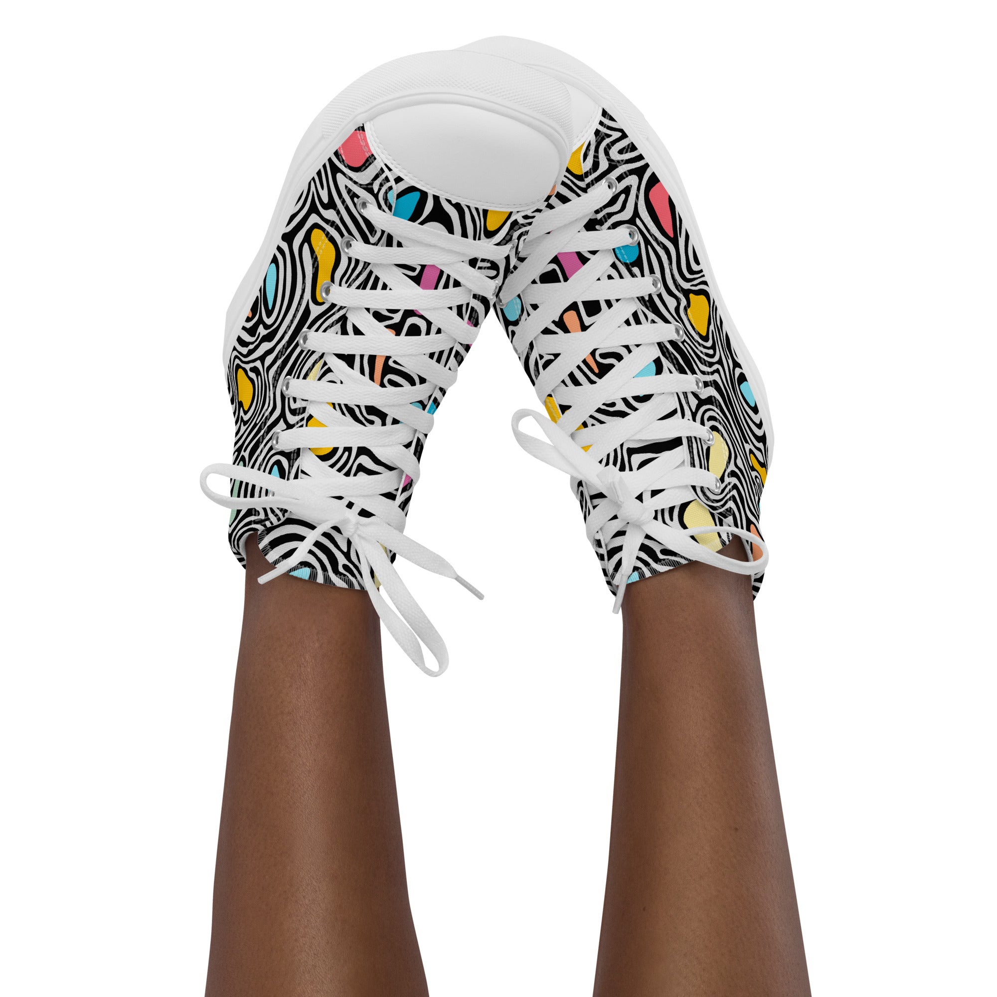 Trippy - Women’s high top canvas shoes Womens High Top Shoes Outside Australia Printed Offshore