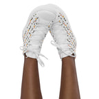 Cat Line - Women’s high top canvas shoes Womens High Top Shoes Outside Australia Printed Offshore