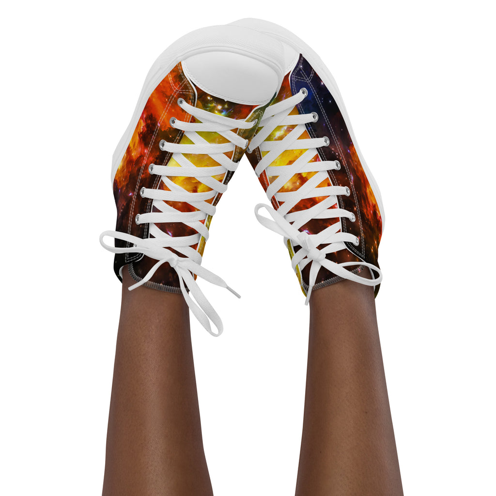 I Need Some Space - Women’s high top canvas shoes Womens High Top Shoes Outside Australia Printed Offshore