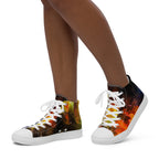 I Need Some Space - Women’s high top canvas shoes 12 Womens High Top Shoes Outside Australia Printed Offshore
