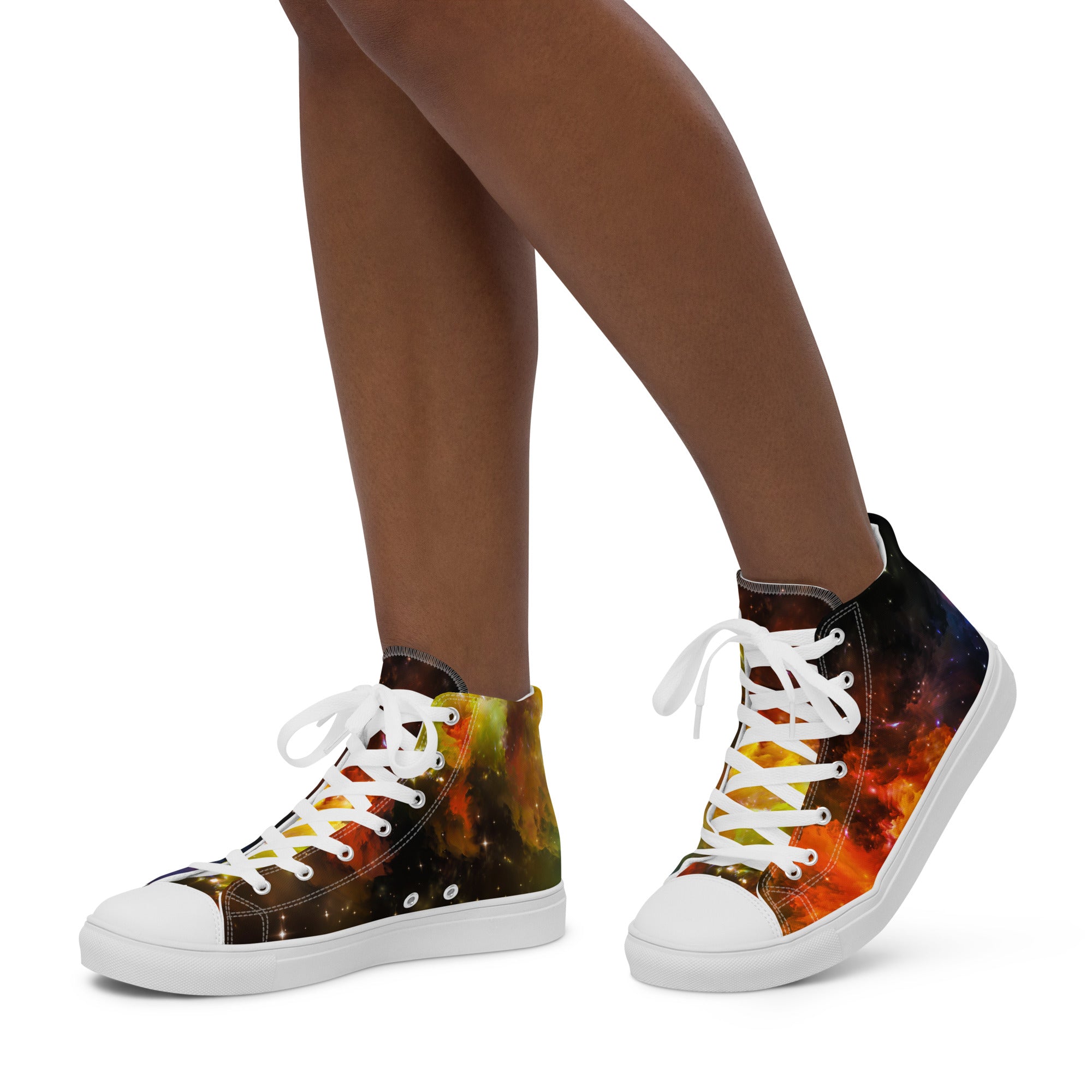 I Need Some Space - Women’s high top canvas shoes 12 Womens High Top Shoes Outside Australia Printed Offshore