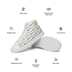 Cat Line - Women’s high top canvas shoes Womens High Top Shoes Outside Australia Printed Offshore