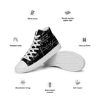 Equations - Women’s high top canvas shoes Womens High Top Shoes Outside Australia Printed Offshore
