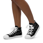 Equations - Women’s high top canvas shoes Womens High Top Shoes Outside Australia Printed Offshore
