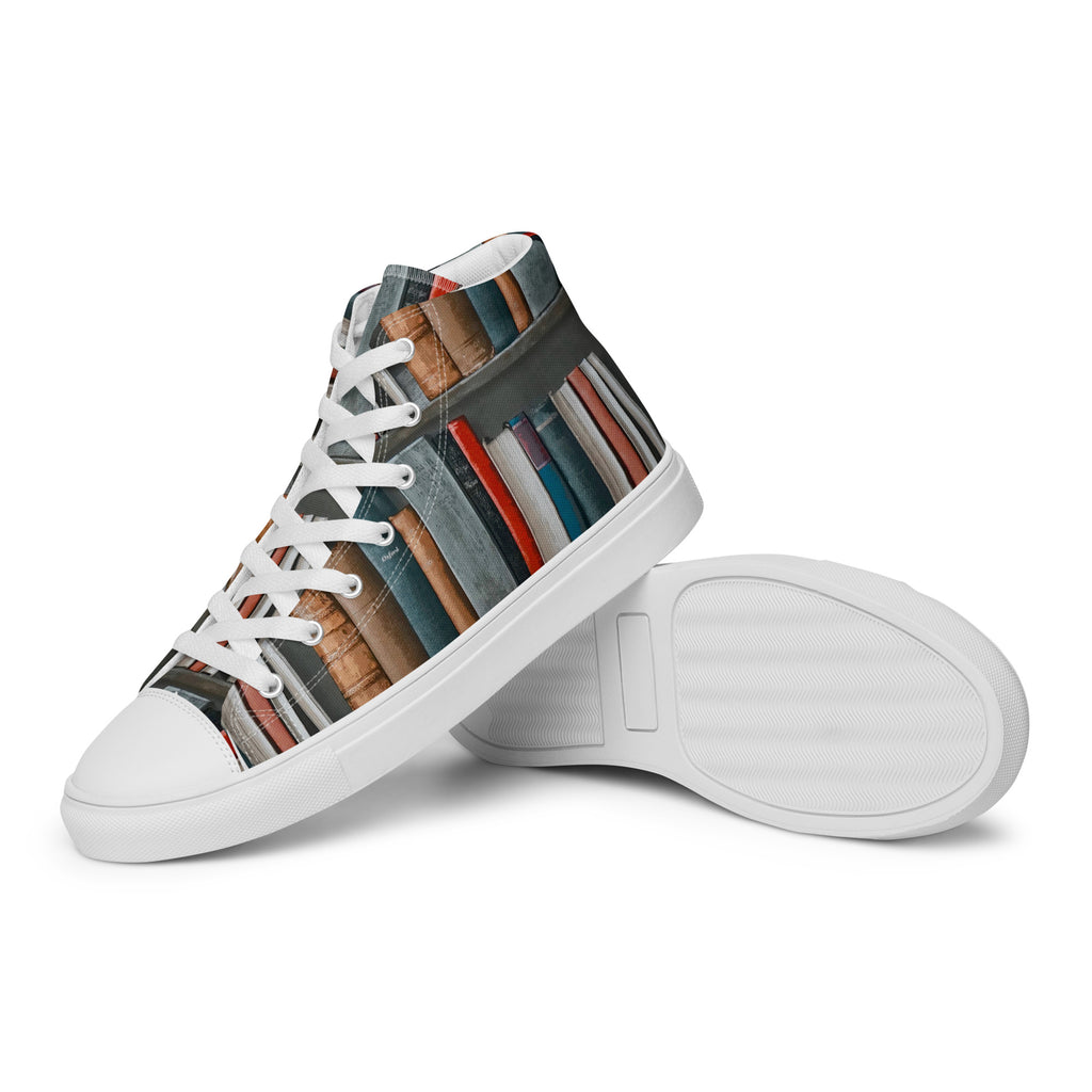 Books - Women’s high top canvas shoes Womens High Top Shoes Outside Australia Printed Offshore
