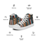 Books - Women’s high top canvas shoes Womens High Top Shoes Outside Australia Printed Offshore