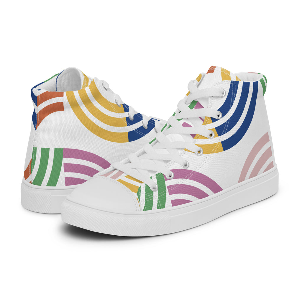 Arcs - Women’s high top canvas shoes Womens High Top Shoes Outside Australia Printed Offshore