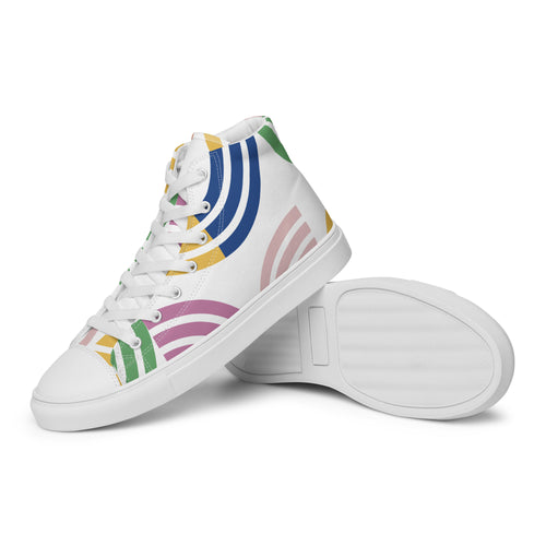 Arcs Women’s high top canvas shoes Womens High Top Shoes Outside Australia Printed Offshore