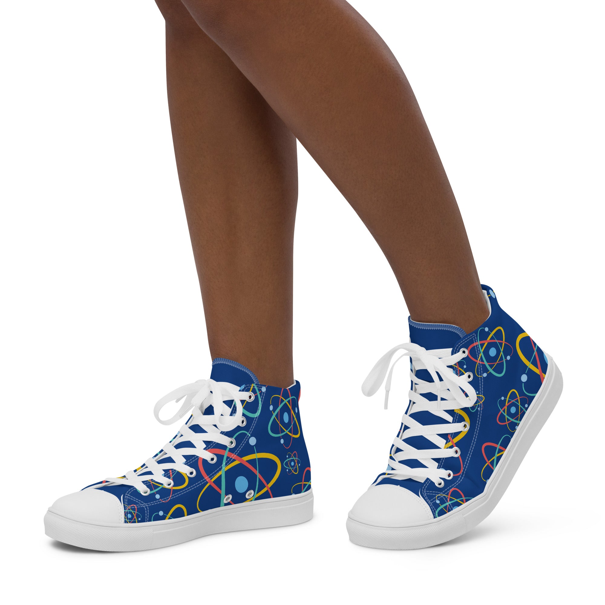 Atoms - Women’s high top canvas shoes Womens High Top Shoes Outside Australia Printed Offshore