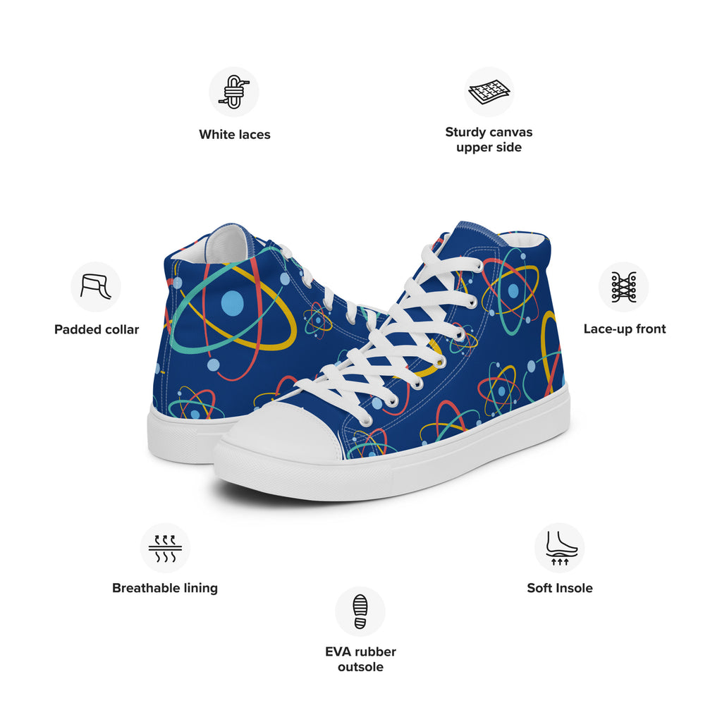 Atoms - Women’s high top canvas shoes Womens High Top Shoes Outside Australia Printed Offshore