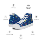 Atoms - Women’s high top canvas shoes Womens High Top Shoes Outside Australia Printed Offshore