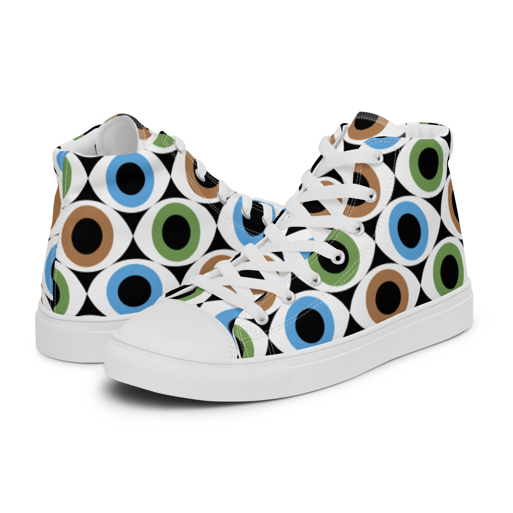 Eye See - Women’s high top canvas shoes Womens High Top Shoes Printed Offshore