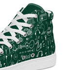 All The Music - Women’s high top canvas shoes Womens High Top Shoes Outside Australia Printed Offshore