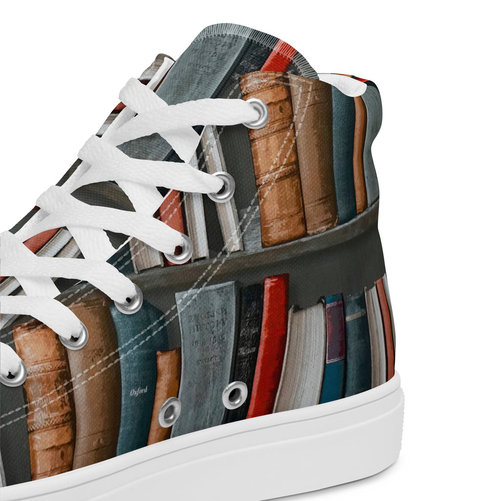 Books - Women’s high top canvas shoes Womens High Top Shoes Outside Australia Printed Offshore