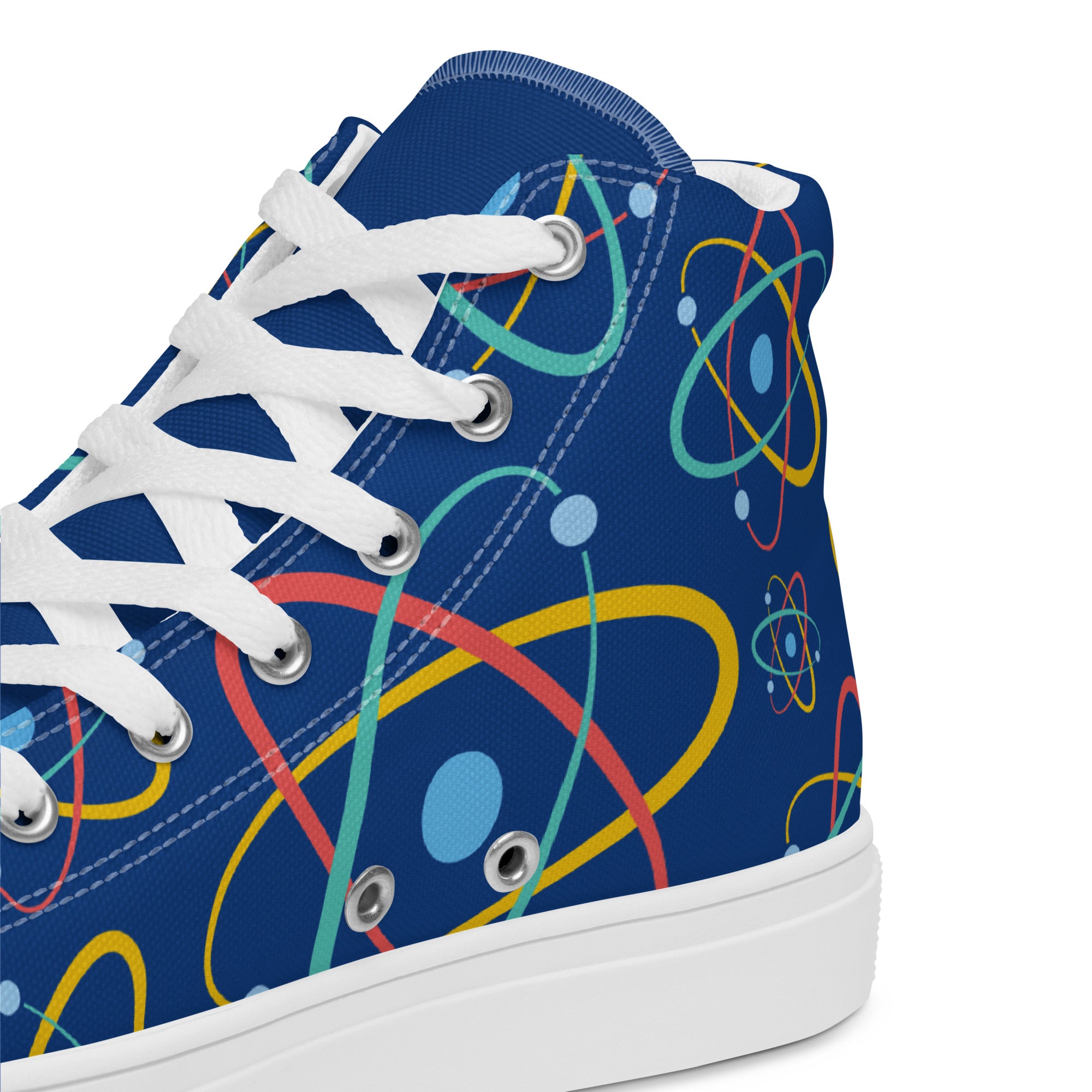 Atoms - Women’s high top canvas shoes Womens High Top Shoes Outside Australia Printed Offshore