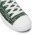 Go Green - Women’s high top canvas shoes Womens High Top Shoes Outside Australia Printed Offshore