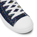 Music Notes - Women’s high top canvas shoes Womens High Top Shoes Outside Australia Printed Offshore