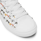 Cat Line - Women’s high top canvas shoes Womens High Top Shoes Outside Australia Printed Offshore