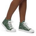 Go Green - Women’s high top canvas shoes 12 Womens High Top Shoes Outside Australia Printed Offshore