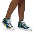 Busy Space - Women’s high top canvas shoes 12 Womens High Top Shoes Outside Australia Printed Offshore