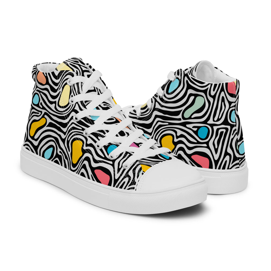Trippy - Women’s high top canvas shoes Womens High Top Shoes Outside Australia Printed Offshore