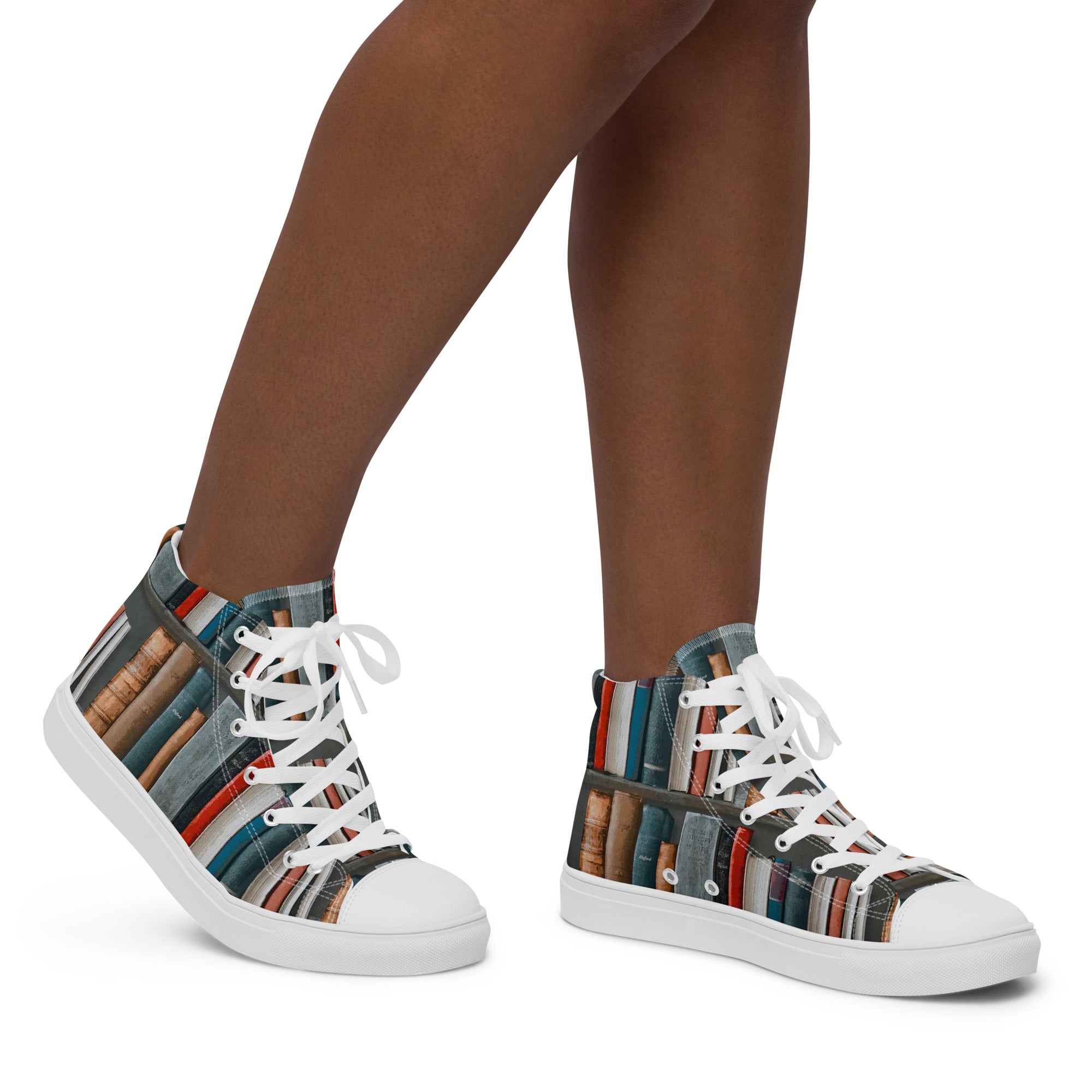 Books - Women’s high top canvas shoes Womens High Top Shoes Outside Australia Printed Offshore