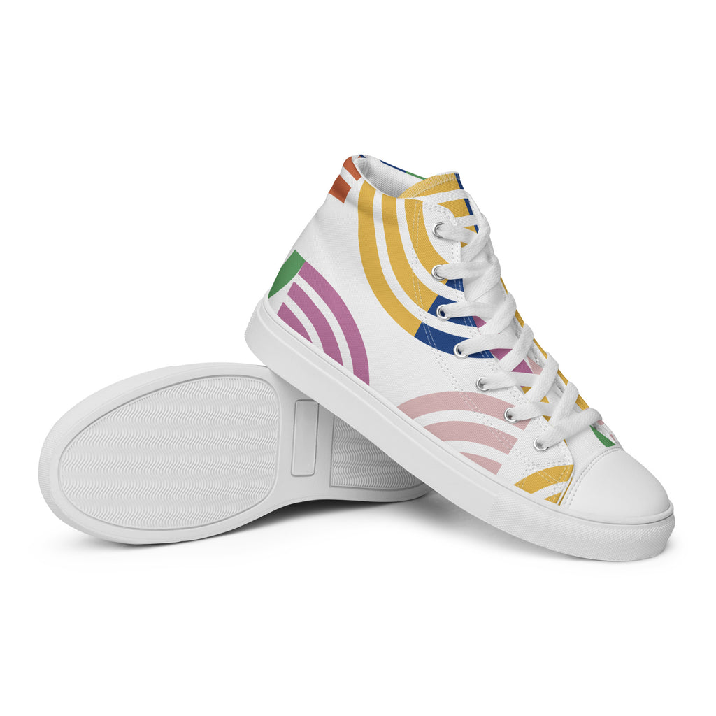 Arcs - Women’s high top canvas shoes Womens High Top Shoes Outside Australia Printed Offshore