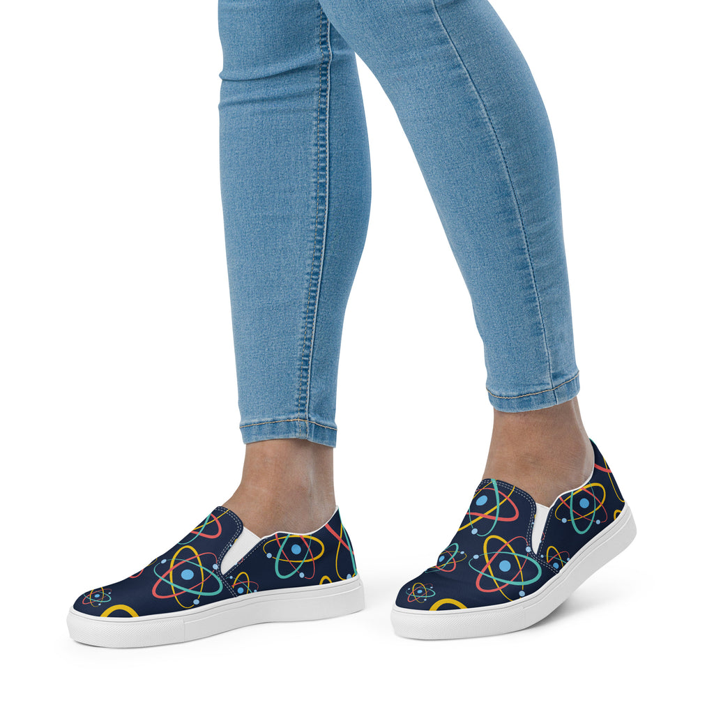 Atoms - Women’s slip-on canvas shoes Womens Slip On Shoes Printed Offshore