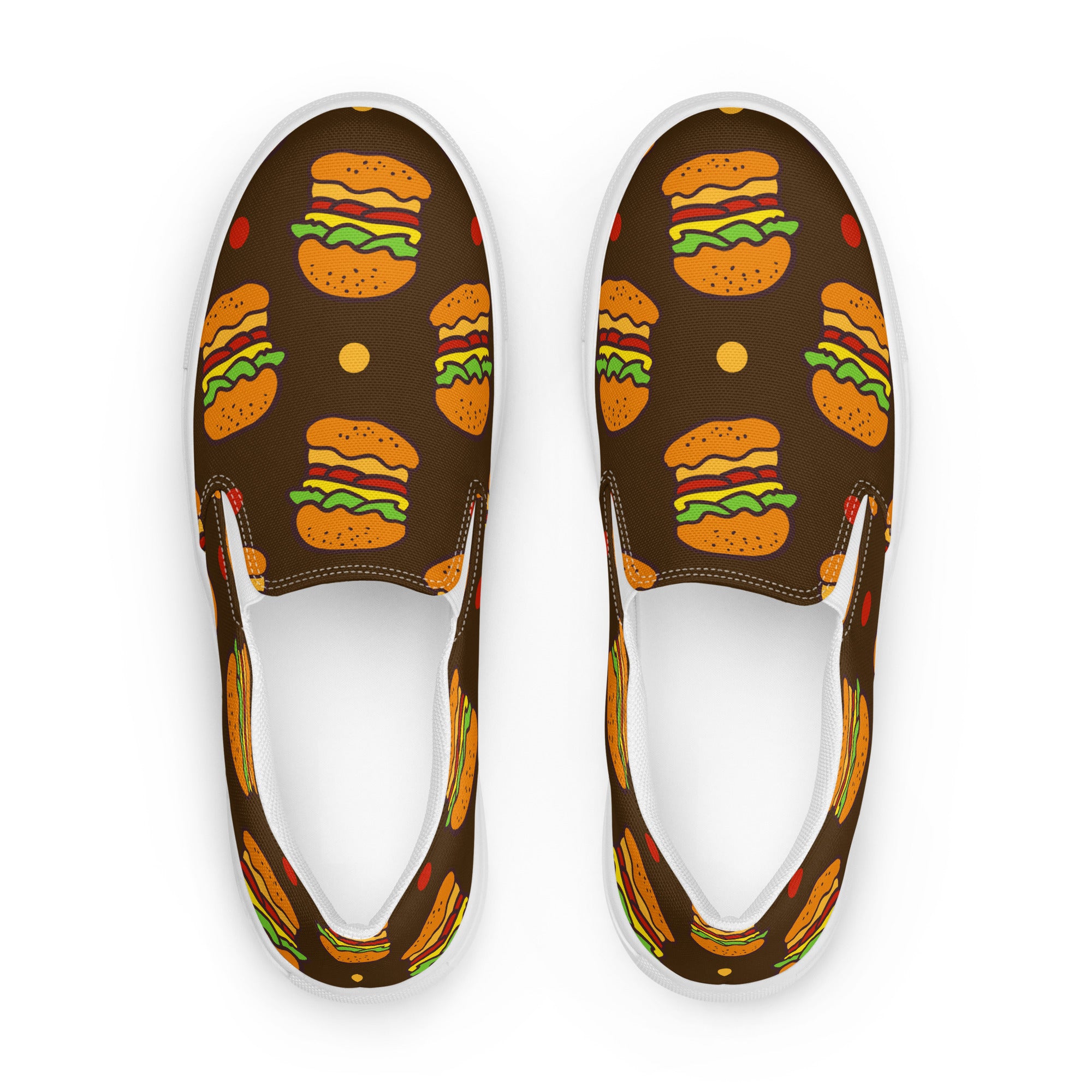 Burgers - Women’s slip-on canvas shoes Womens Slip On Shoes Printed Offshore