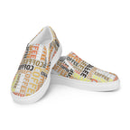 Coffee - Women’s slip-on canvas shoes Womens Slip On Shoes Coffee Printed Offshore