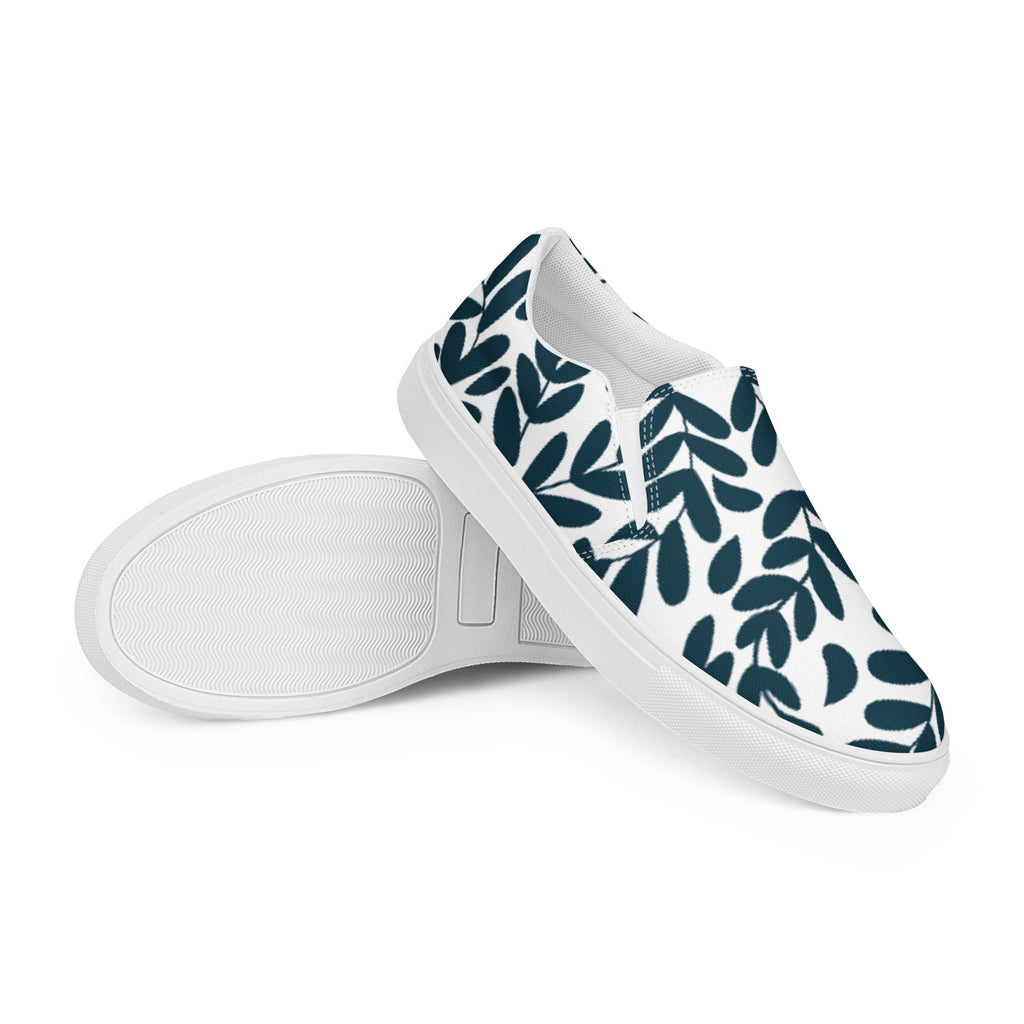 Foliage - Women’s slip-on canvas shoes Womens Slip On Shoes Printed Offshore